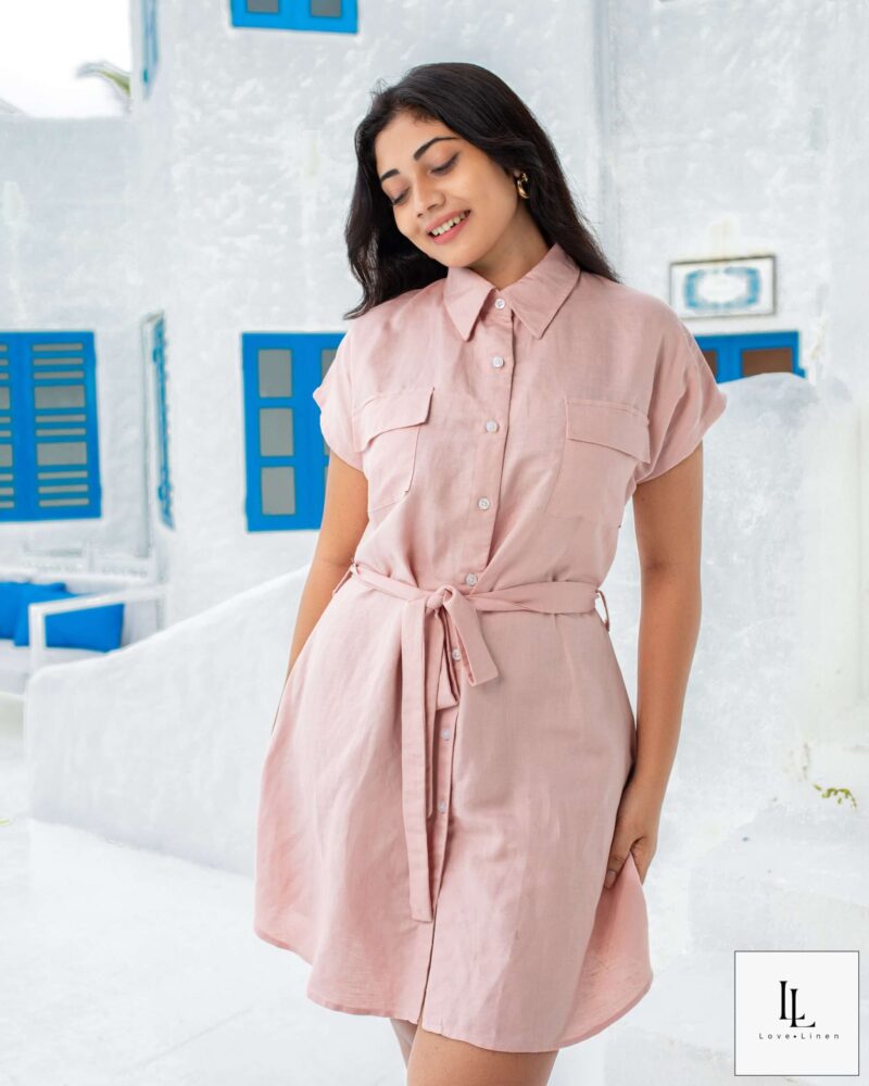 Lilly Dress - Blush Pink - Image 3