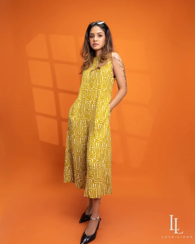 Nini Jumpsuit - Green Print