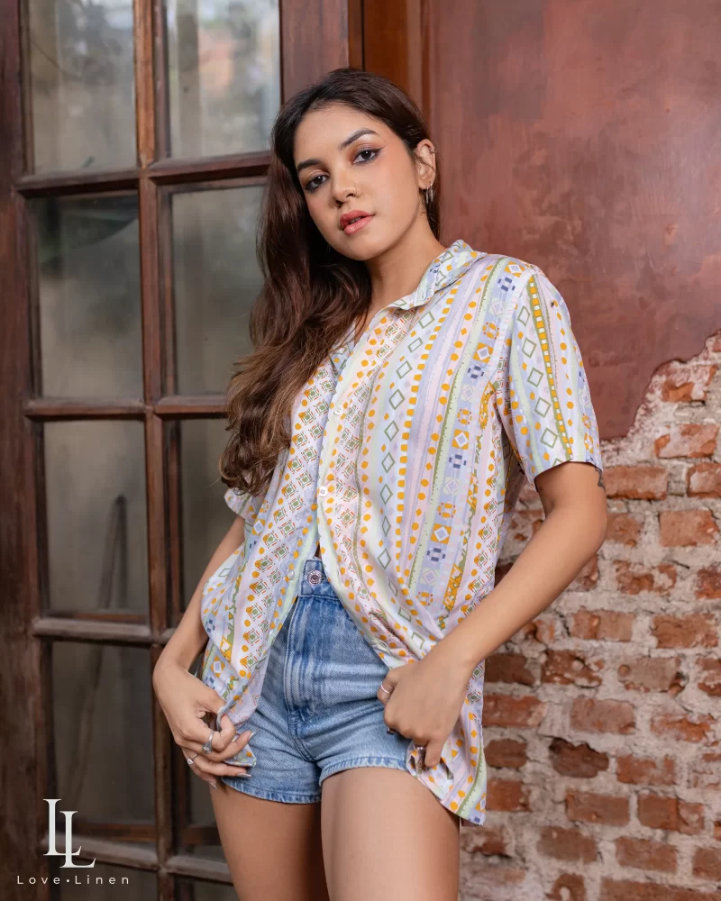 Coco Unisex Shirt - Yellow Print