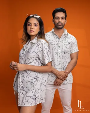 Coco Shirt - White Floral