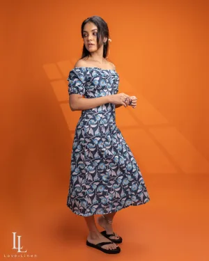 Bella Dress - Navy Blue