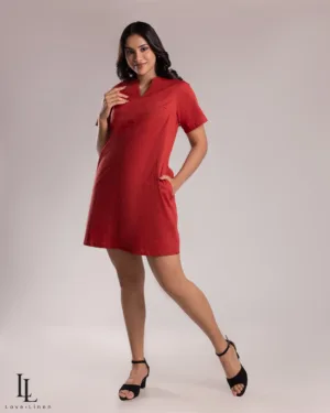 Kate Dress - Brick