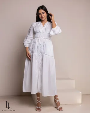 Rosy Dress - White