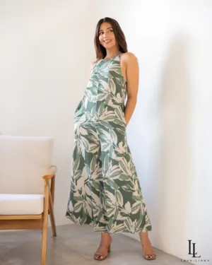 Nini Jumpsuit - Green Print
