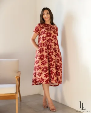Nora Dress Red Floral