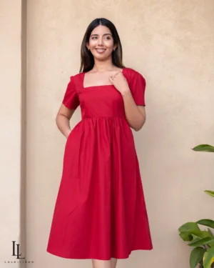 Clara Dress-Red