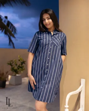 Maddy Short Dress Navy