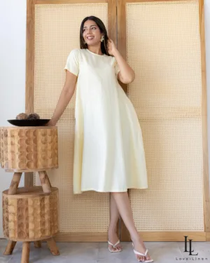 Nora Dress - Butter Yellow