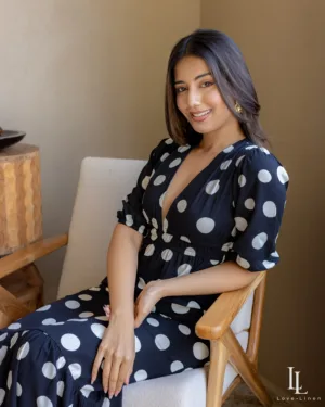 Diva Black Polka Dot Dress